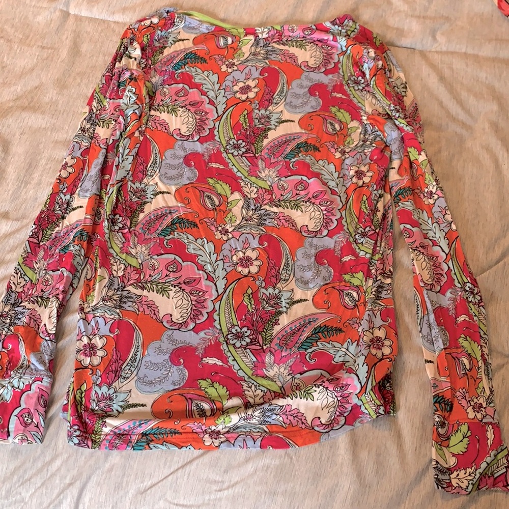 Vera Bradley Long Sleeve Shirt/Scrub Top